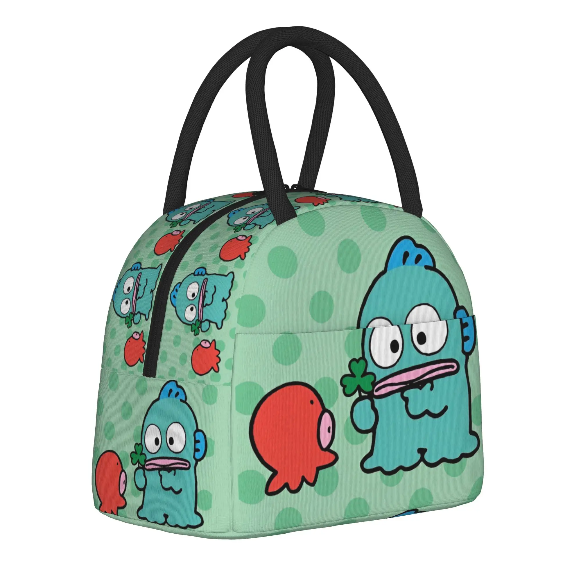 

Hangyodon Cartoon Insulated Lunch Bags High Capacity Meal Container Cooler Bag Tote Lunch Box School Picnic Men Women