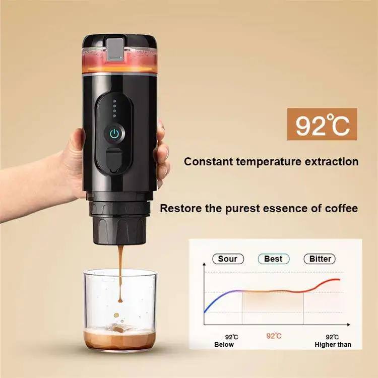 Wireless Heating Portable Espresso Travel Coffee Maker Capsule Cafetera Portatil Mini Car Coffee Maker Portable Coffee Machine