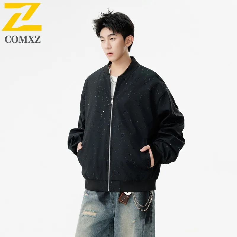COMXZ 2025 Cross Border Autumn Hot Sale Baseball Jacket Men Youth Spring Korean Trendy Casual Versatile Plus Size outdoor Jacket