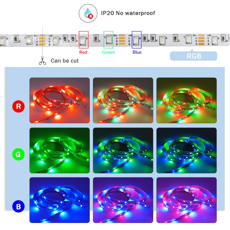 LED Streifen Licht USB Bluetooth RGB 5V RGB Led-leuchten Flexible LED Lampe Band Band RGB TV Desktop Bildschirm hintergrundbeleuchtung Diode Band