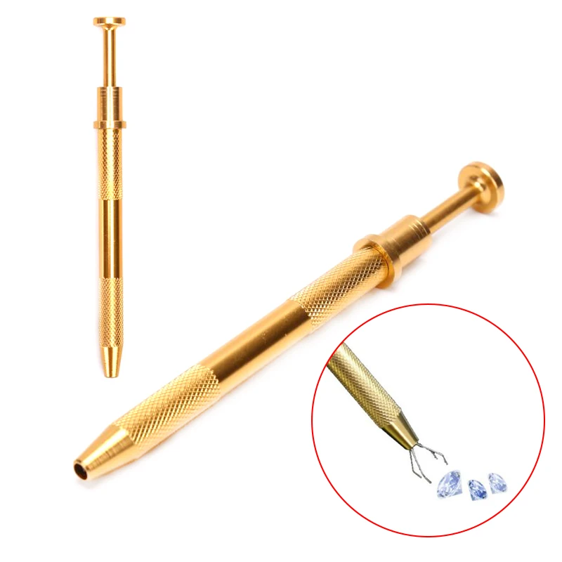 [HS][HS]1Pc Stainless Steel Gold Jewelry Tweezer Bead Gem Grabber Pick-Up Tool Precision Craft DIY Jewelry Making Accessory