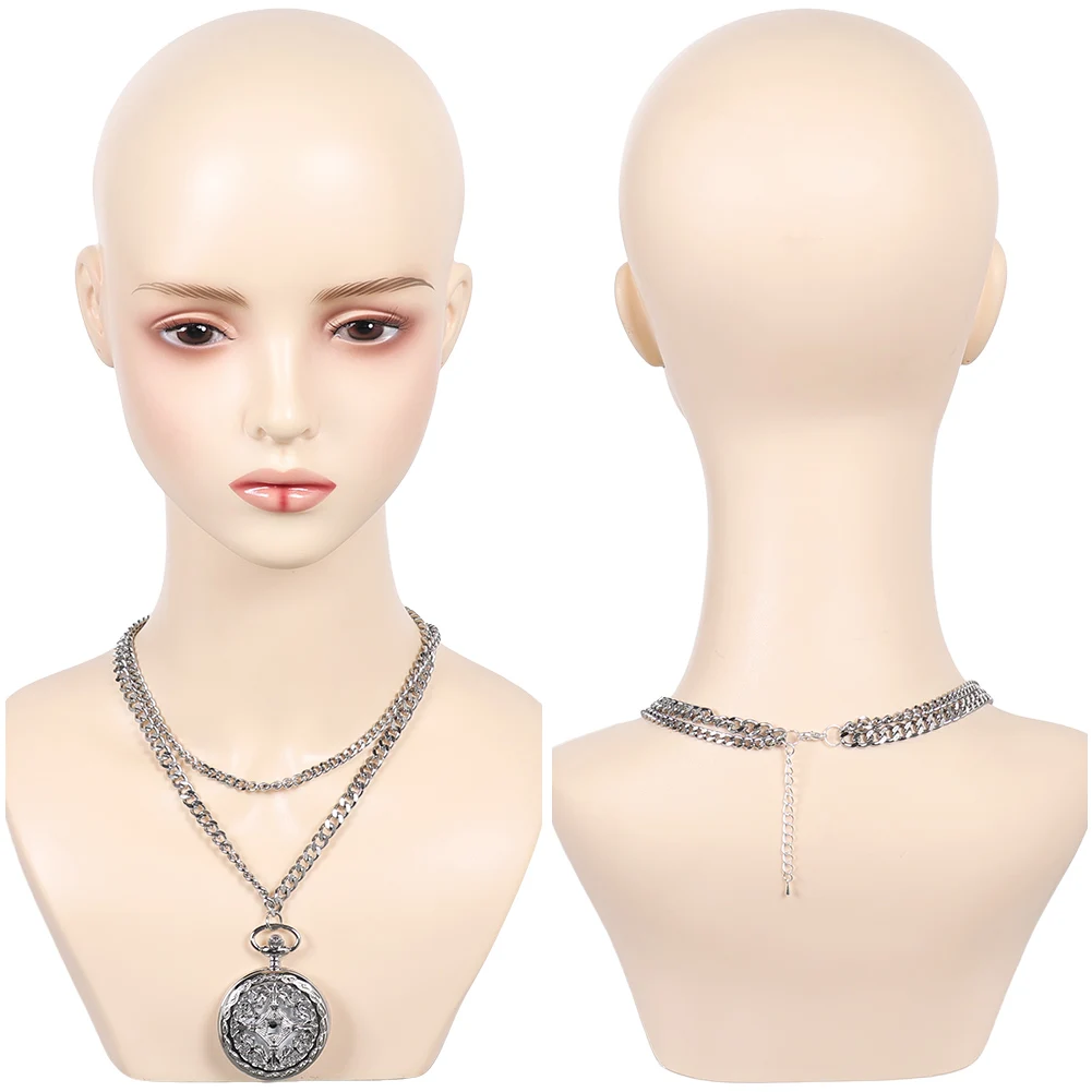 

Ожерелье Руми, охотник на демонов, аксессуары для костюмов для косплея, женская маскировка, серебряная шея, кружево, подарки на Хэллоуин, костюм, реквизит