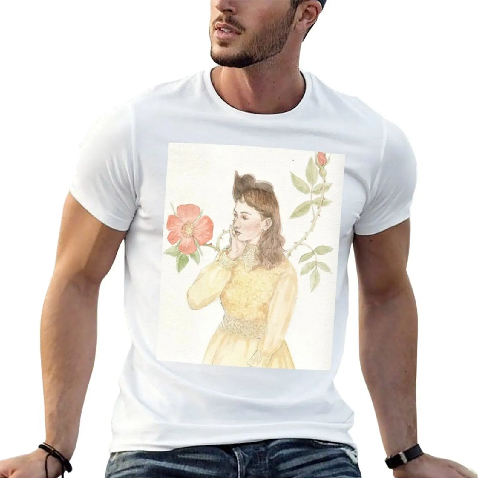 Camiseta con retrato de Regina Spektor, camisetas para hombre, camisetas gráficas divertidas, camiseta esencial de algodón, camiseta