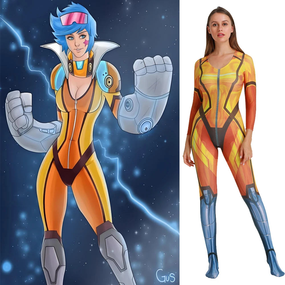 

Game Neon Strike Vi By Liberated Cosplay Female 3D Printed Spandex Bodysuits Zenzai Suit Costume Halloween Costume Outfits Adult