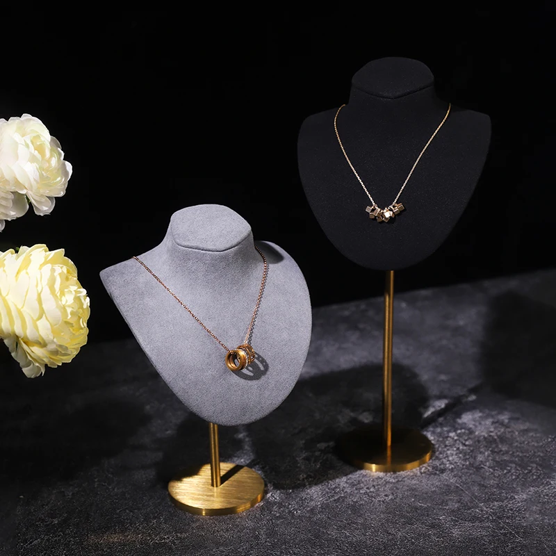 

Бамбуковая деревянная вместительная стойка для демонстрации ювелирных изделий, витрина для ювелирных изделий 6x6 дюймов, держатель для ожерелья, браслетов, витрина для дисплея