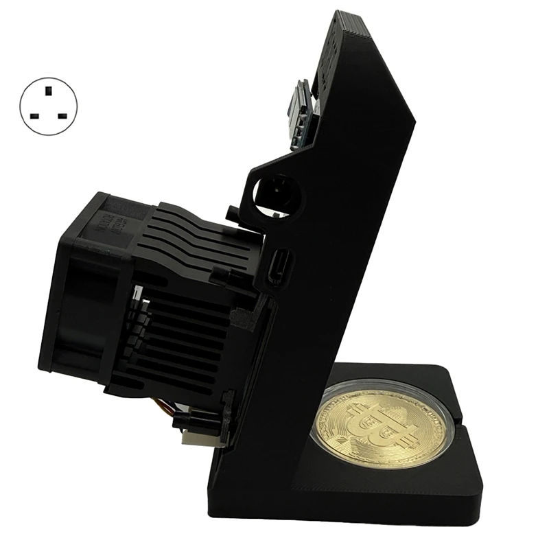 

Dual Fans Bitcoin Crypto Miner Gold Gamma 601 1.2TH/S 22W BM1370 Asic Solo BTC Mining From UK Plug-ABVP