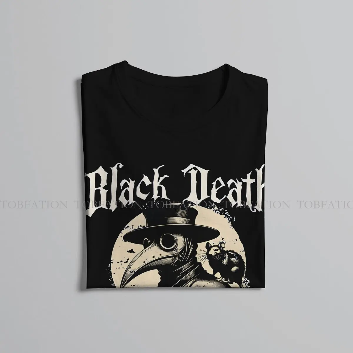 Plague Doctor 100% Cotton TShirt Black Death European Tour 1347 Classic T Shirt Leisure Men Clothes Ofertas Big Sale