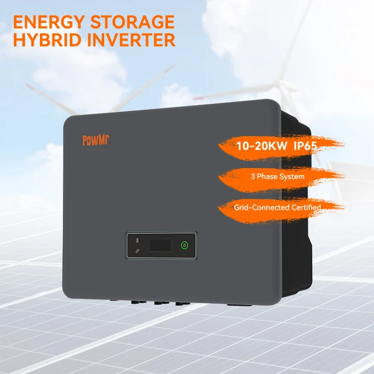 PowMr Off/on Grid 20KW 12KW 230V Solar Inverter 135-750V Battery HV Energy Storage Hybrid Solar Inverter