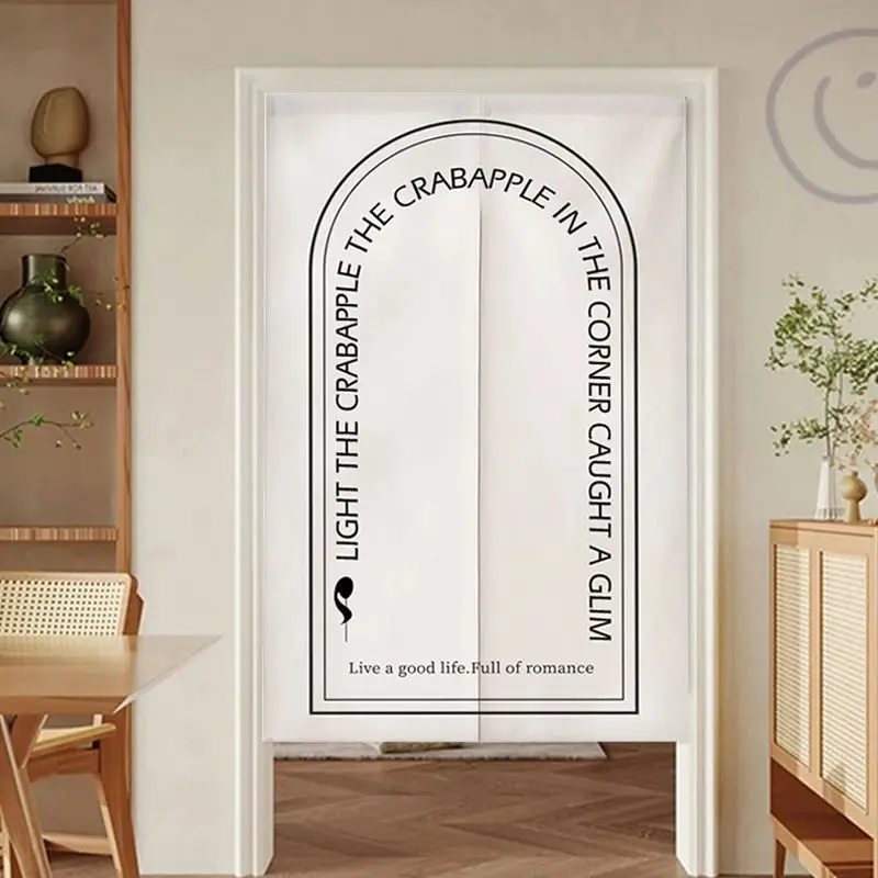 Cortina de puerta minimalista VIKAMA, cortina divisoria para sala de estar y dormitorio, cubierta para entrada de cocina y bar, media cortina, decoración del hogar