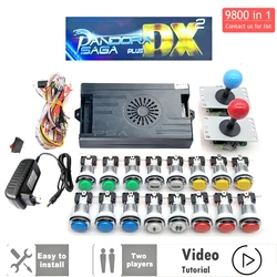 Pandora Saga-Kit máquina de Arcade, Arcade Kit DIY, Adicionar jogo, 2 jogadores, 9800 em 1