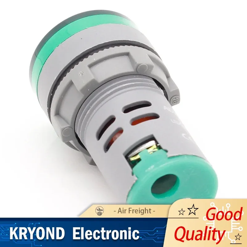 1pcs LED Voltmeter Voltage Meter Indicator Pilot Light AC 60 - 500 V Red Yellow Green White Blue