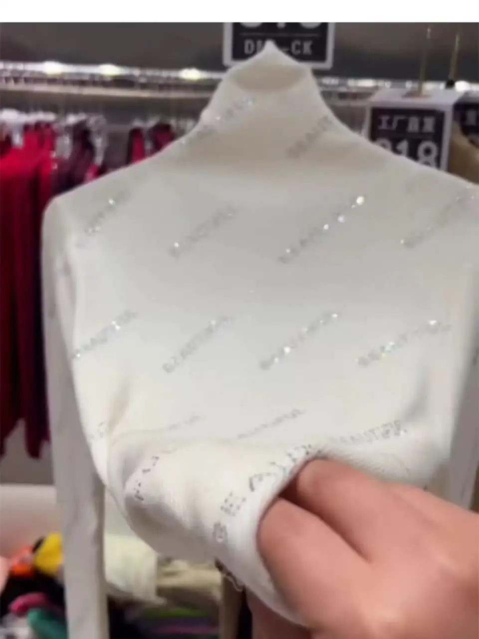 

Luxury Sparkle Beautiful letters Hot Drilling Sweater for Women Autumn Winter Turtleneck Knitwear Top Knitted Bottoming Pullover