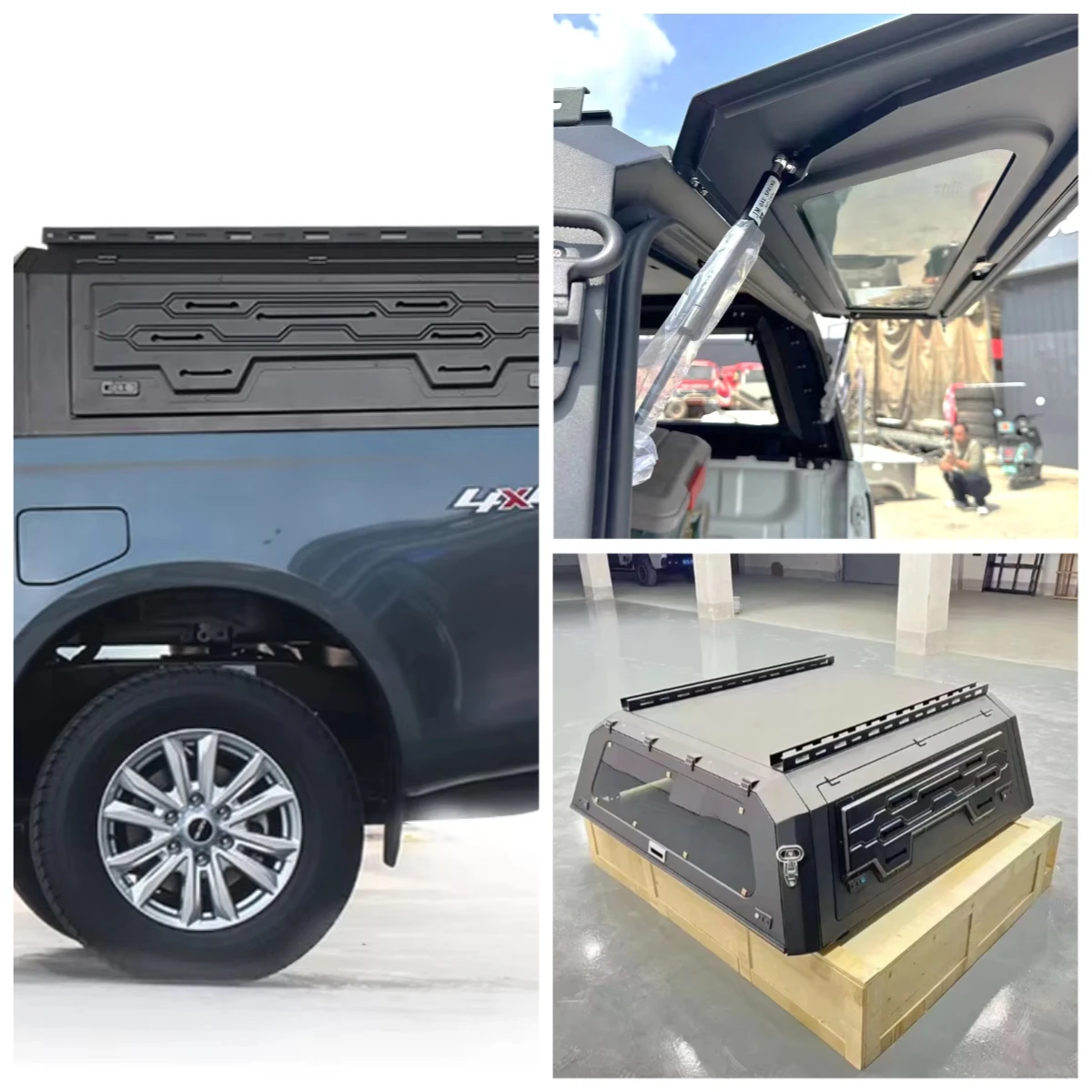 

Isuzu D-max 2023 Vcross Canopy Hardtop 4x4 Grade Aluminium Alloy Accessories for Isuzu Truck Camper Canopy