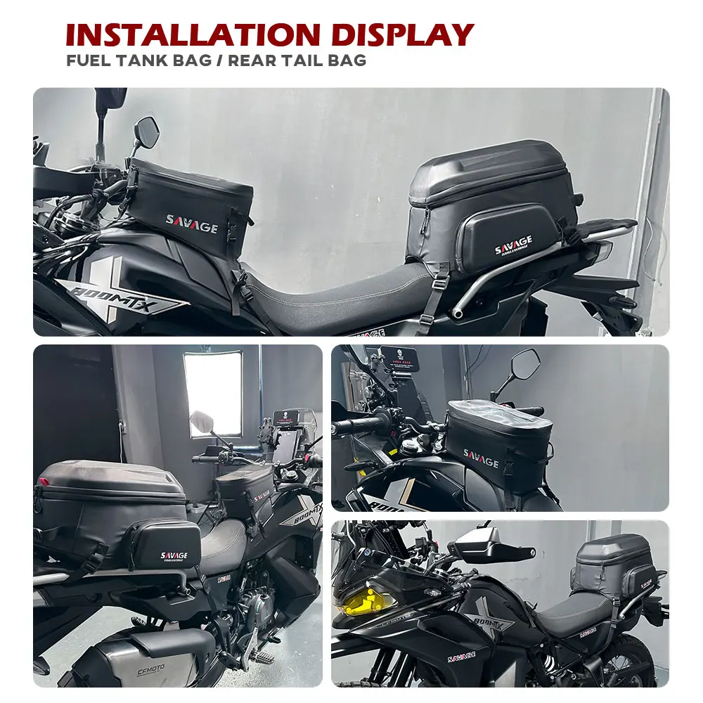 2025 450mt 800mt 700mt saco de armazenamento de bagagem viagem saco de tanque de corrida sacos traseiros traseiros para cfmoto 800mt-x mt450 MT-X800 alforje