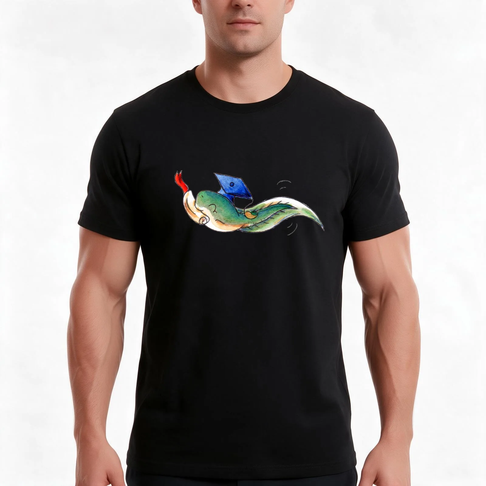 Tadpole Grad (Pre School) T-Shirt, Summer Casual Cotton Tee, Oversized Streetwear Tops, Vintage Graphic Print, Unisex Men Women