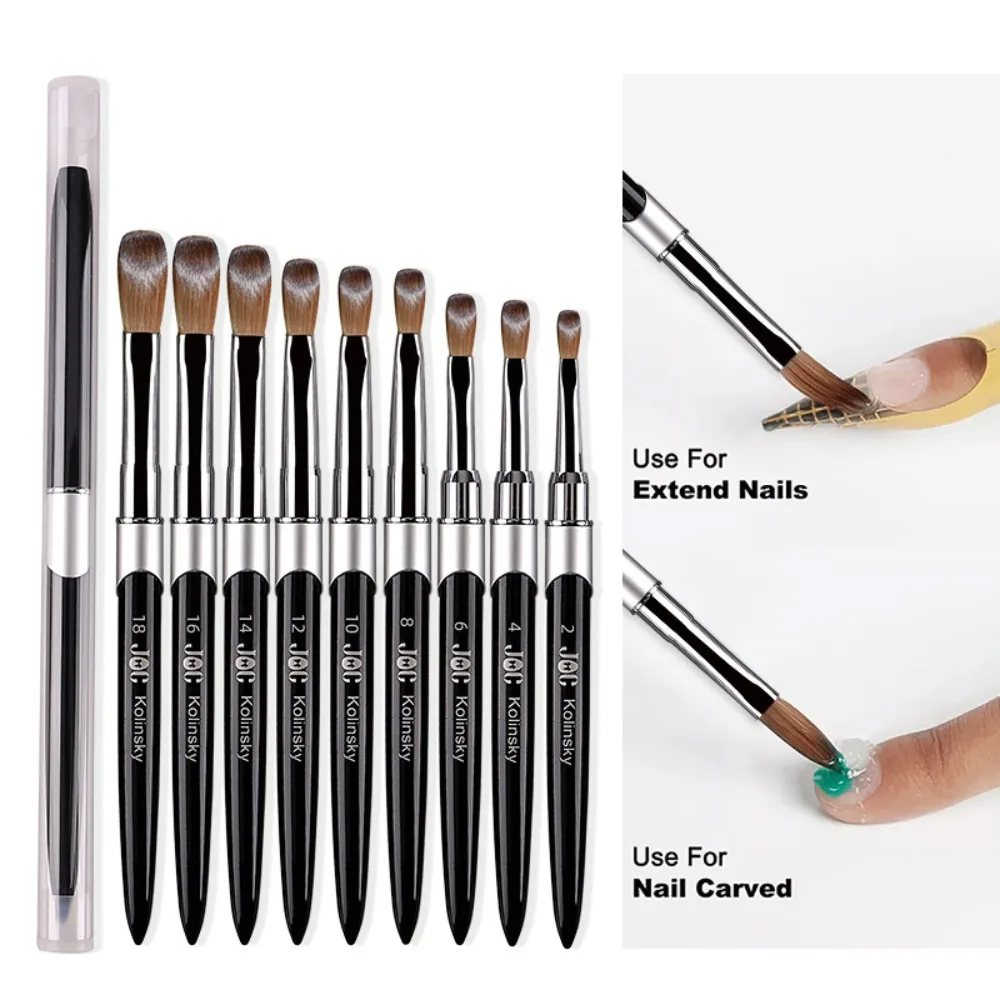 Professional Nail Art Brushes Liquid Powder Brush Nail Brush Carving Pen UV Gel Brush Sable Acrylic Brush