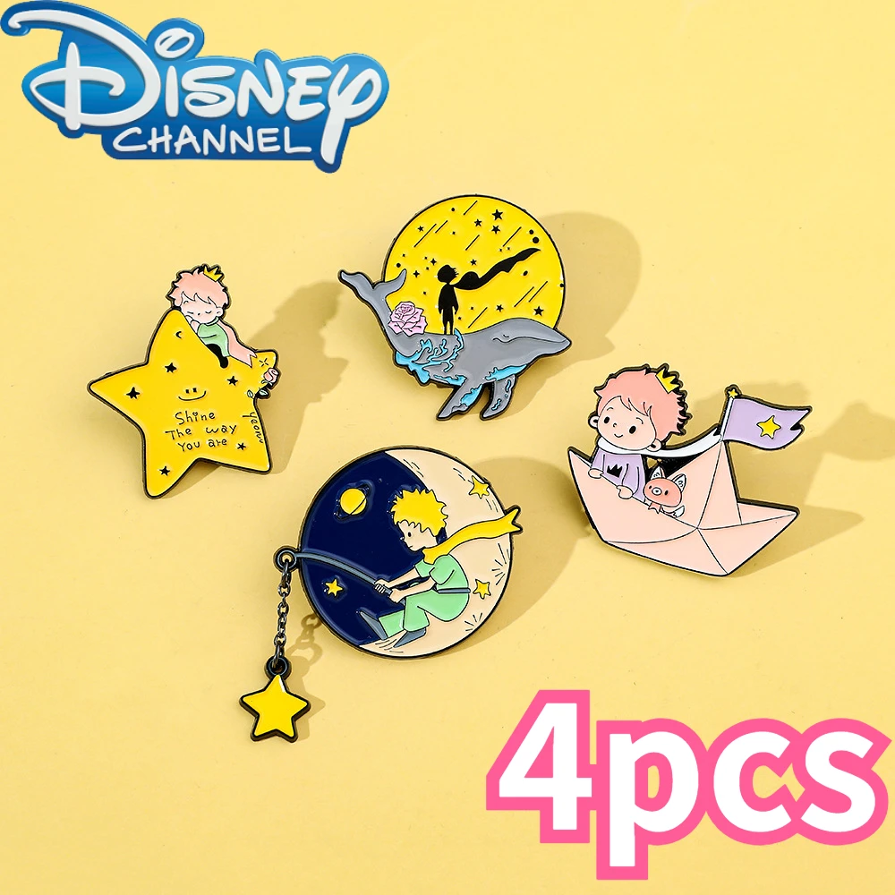 

Cartoon Little Prince Enamel Pin Kawaii Cute Moon Stars Manga Brooches Badge Accessories for Backpack Brooches Fashion Jewelry