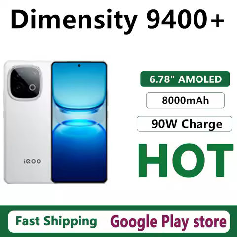 Original Vivo Iqoo Z10 Turbo Plus Mobile Phone Dimensity 9400+ OTA 6.78" AMOLED 144HZ 8000mAh Battery 90W Charge 50.0MP