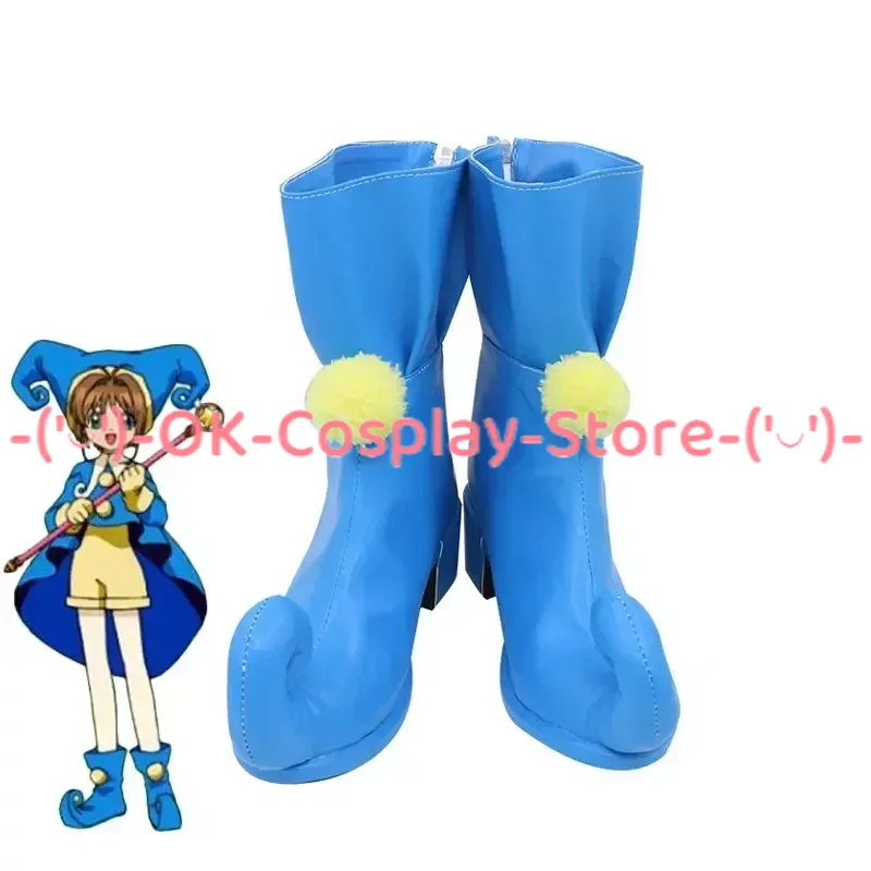 

Sakura Cosplay Shoes Anime Card Captor Cosplay Props PU Leather Shoes Halloween Carnival Boots Custom Made