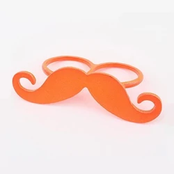 2026 European And American Trade Ring Selling Young Fashion Color candy-colored Beard Double Ring Ring