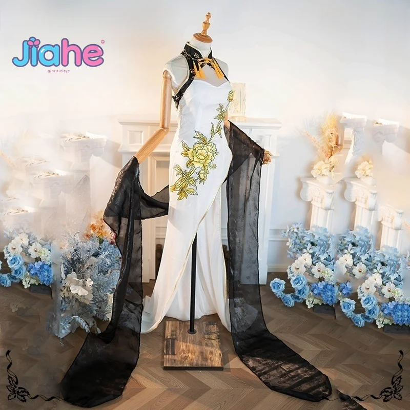 

Grounds crown Cosplay Costume Game Anime New Chinese Style Women Elegant Cheongsam Christmas Party Suit