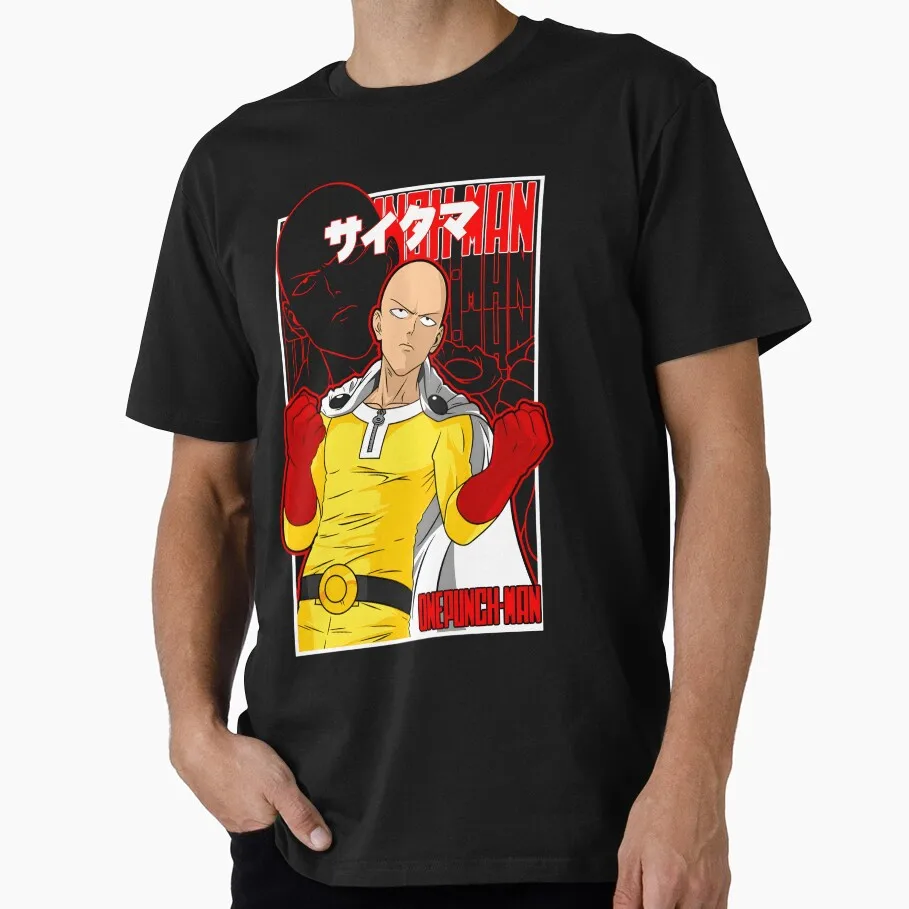 Saitama Superhero Anime Gift T-shirt 1207 One Punch Man Manga Print Graphic Clothes All Size Tops S-6XL