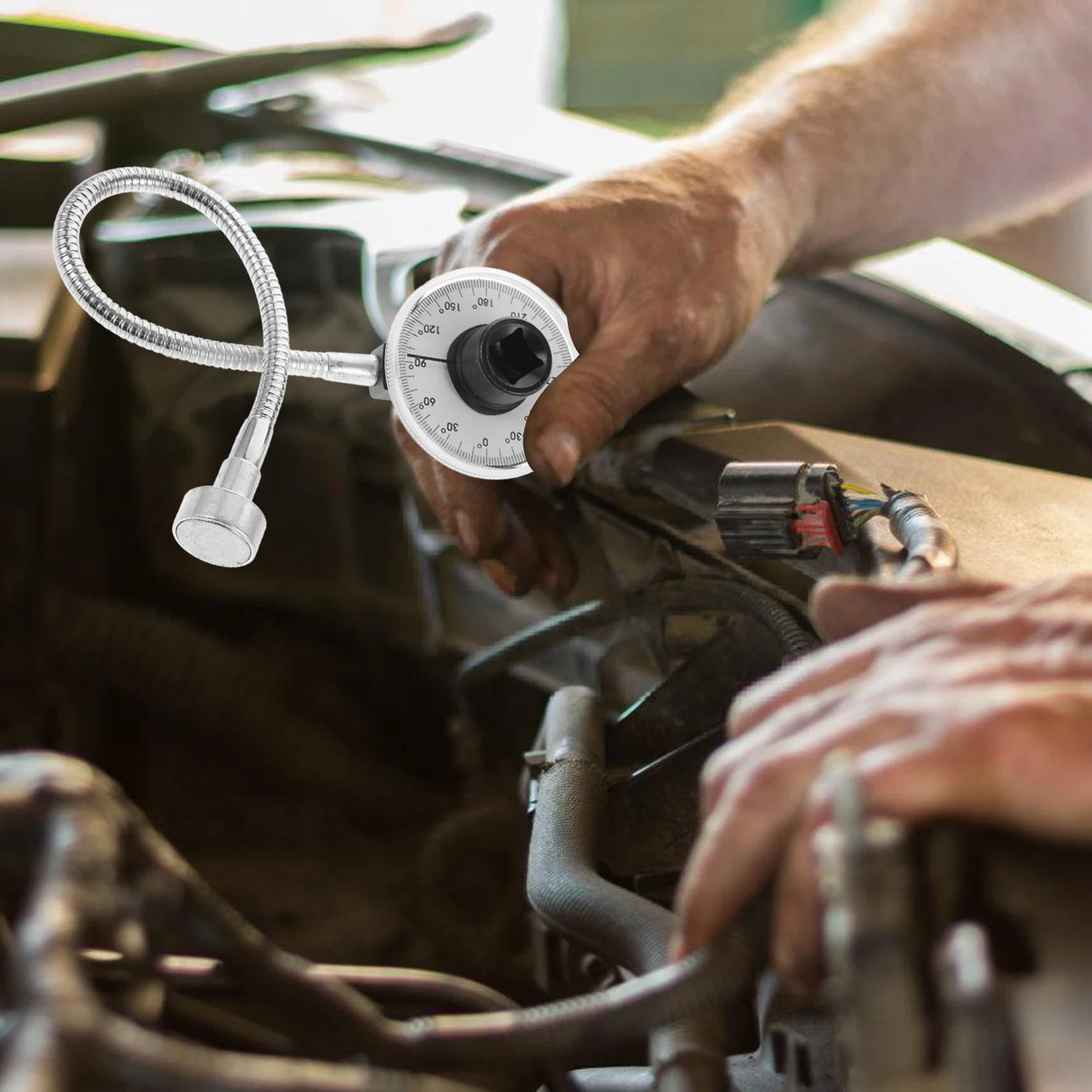 

Torque Angle Gauge 1/2 Drive Angle Torque Wrench Tool For Automotive Repair Flexible Clip Arm Degree Measurement Meter