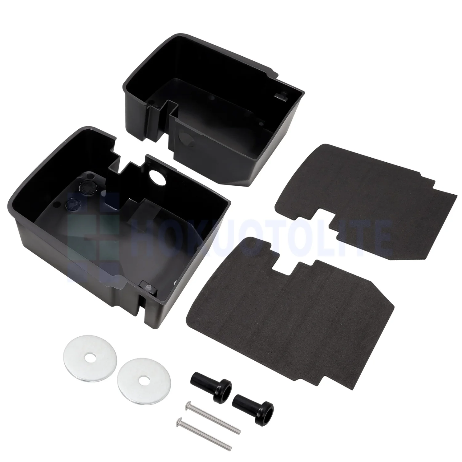 Motorcycle Left Right Top Shelf Hard Saddlebag Organizer Tray For Harley Touring Electra Road Street Glide Road King 2014-UP