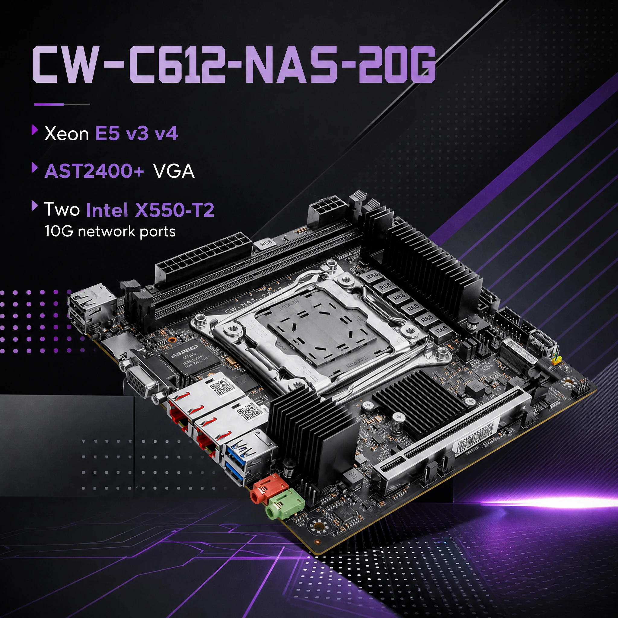Nas Motherboard 8 Sata Mini Itx - Placa base para servidor NAS Mini