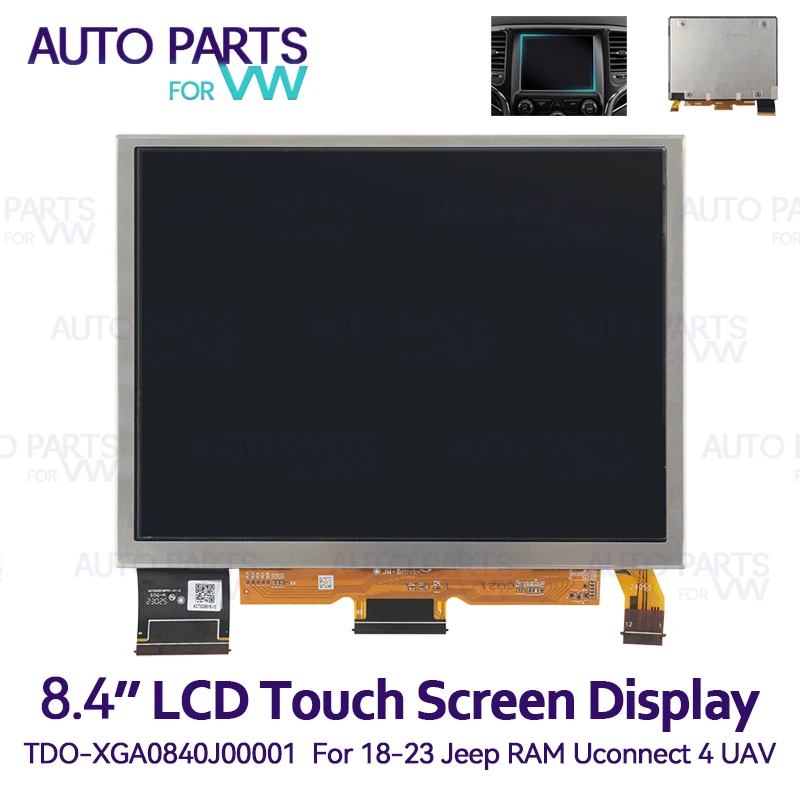 

TDO-XGA084 XGA0840J0000 8.4 inch Uconnect 4 UAV LCD Touch Screen Display For Jeep RAM 2018-2023 Car Radio Parts BLM96100220