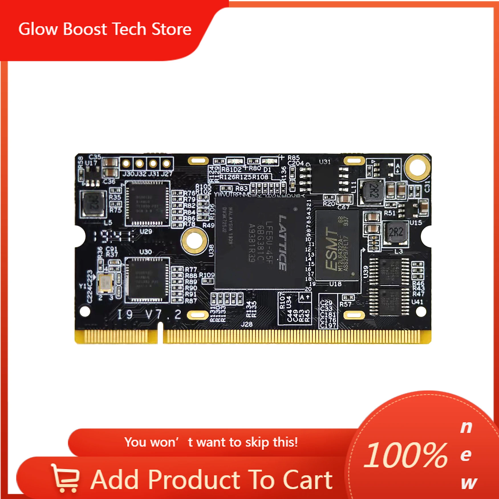 

NYGitter ECP5 FPGA RISC-V Entwicklung Bord Farblicht i9 Modul LFE5U Open Source Toolchain