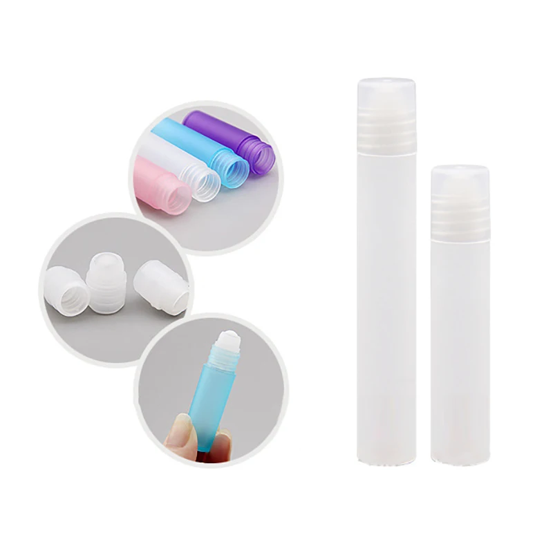 /10ml leere Parfüm rolle Rollerball flasche auf Plastik flüssigkeiten Ölbehälter nachfüllbare Flaschen halter neue Abfüll flasche