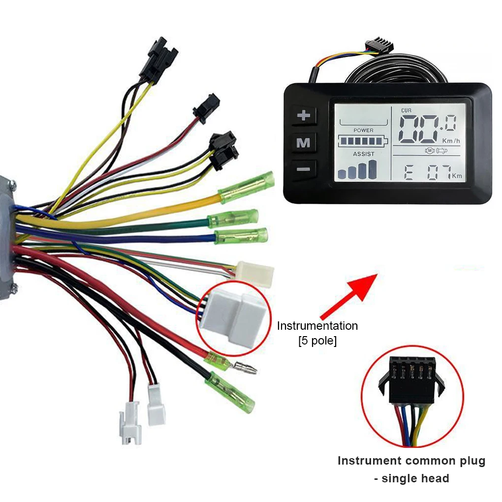 

E-bike Controller Brush-less Motor LCD Display Panel Electric Bicycle Set