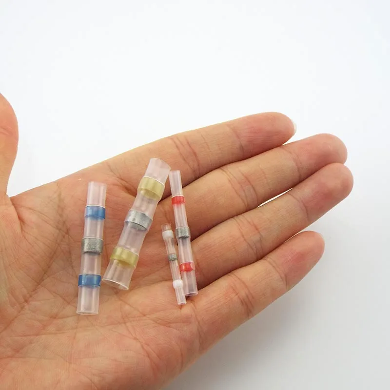 20pcs Waterproof Electrical Heat Shrink Tube Soldering Cable Wire Connector Butt Sleeve Seal Terminals Insulated Solder A4