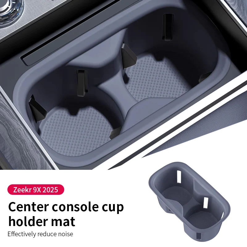 

Для Zeekr 9X 2025: Силиконовый противоскользящий коврик-подстаканник для центральной консоли автомобиля, защитный чехол, износостойкие аксессуары для интерьера