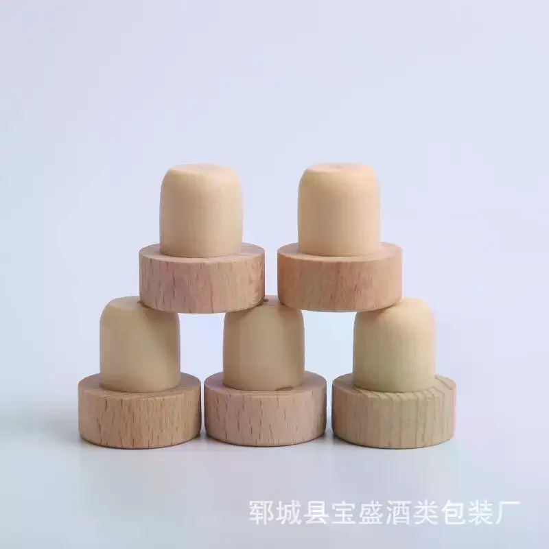 Wine Bottle Corks T Shaped Cork Plugs For Wine Cork Stopper Reusable Wine Corks Wooden And Rubber Bar Accessories