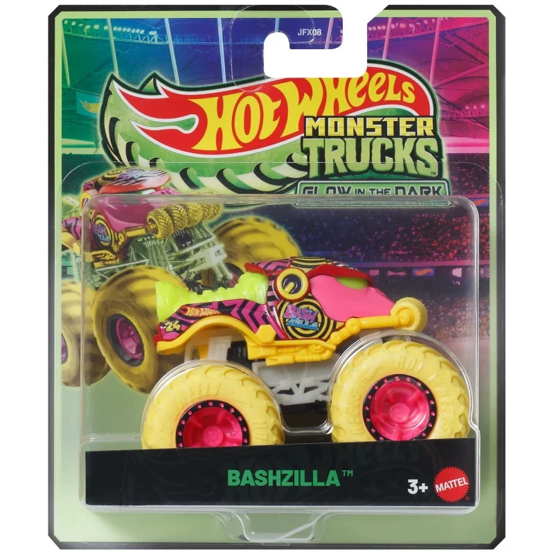 

Mattel Hot Wheels Monster Trucks Glow-in-the-Dark Shark Wreak JFX08 - Collectible Diecast Toy Truck for Kids Boys Aged 3+