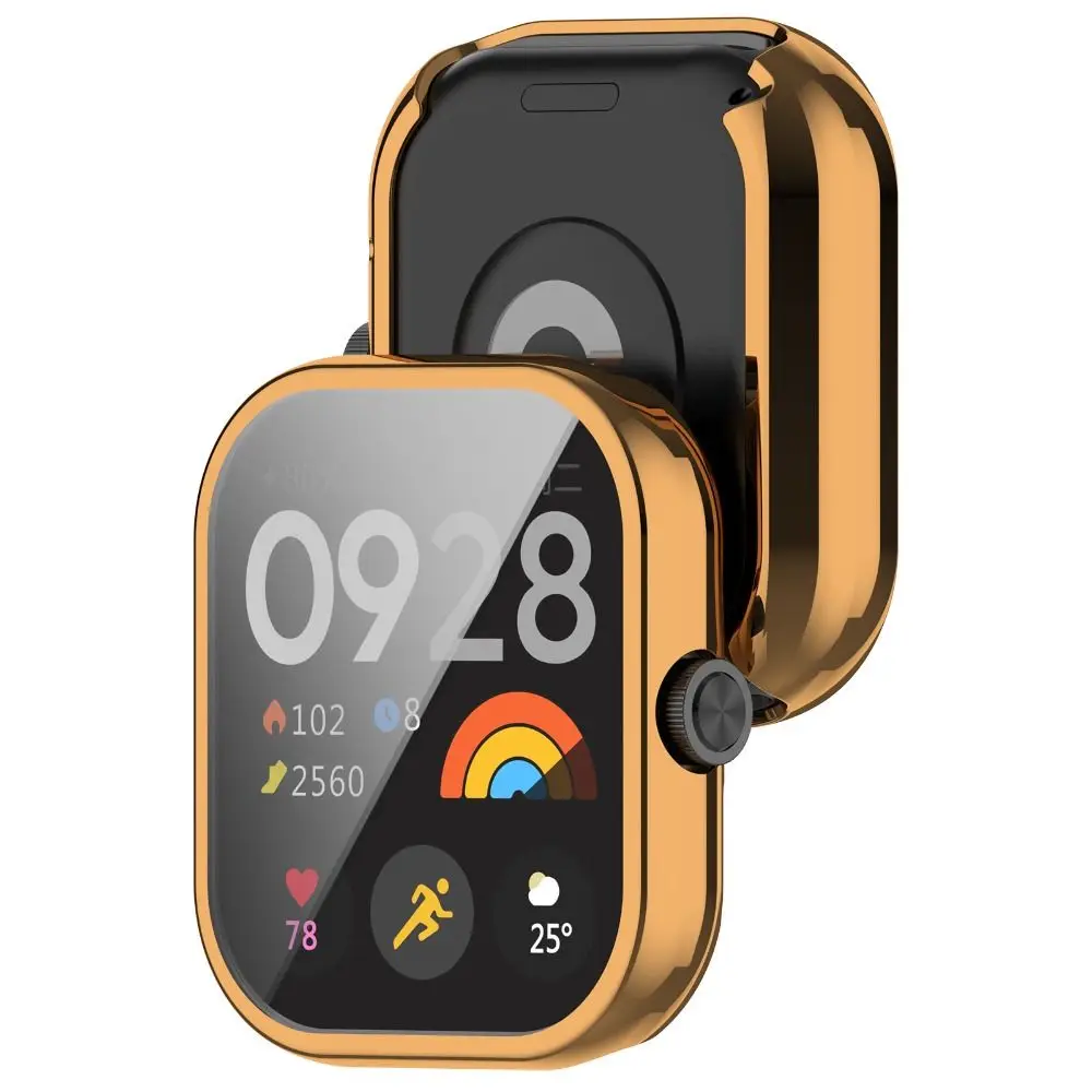 New Full Cover TPU Case Smart Watchband Screen Protector Accessories Bumper Protective Shell for Redmi Watch 4