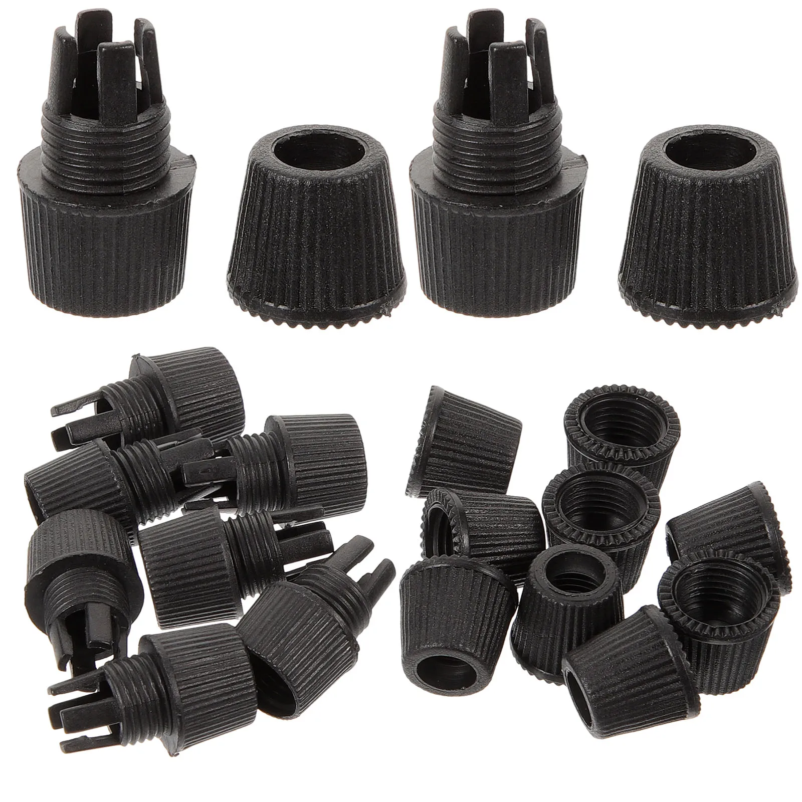 

100pcs Locking Cap M10 Thread Cable Gl Connector Black Strain Relief Cord Grips Pendant Light Power Cord Electrical Fittings
