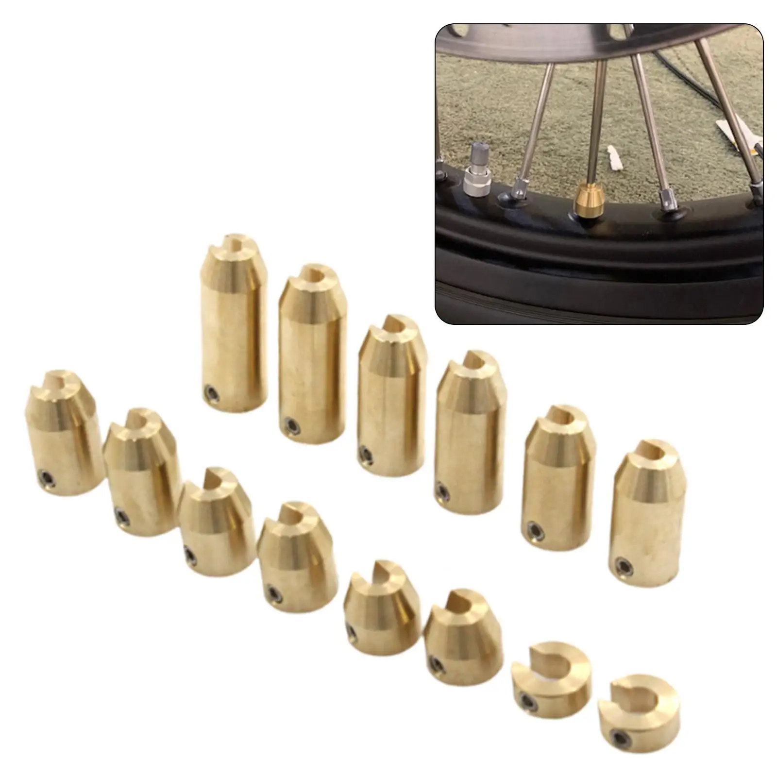 14Pcs Wheel Spoke Balance Weights Refill Kits Reusable for Motorcycle