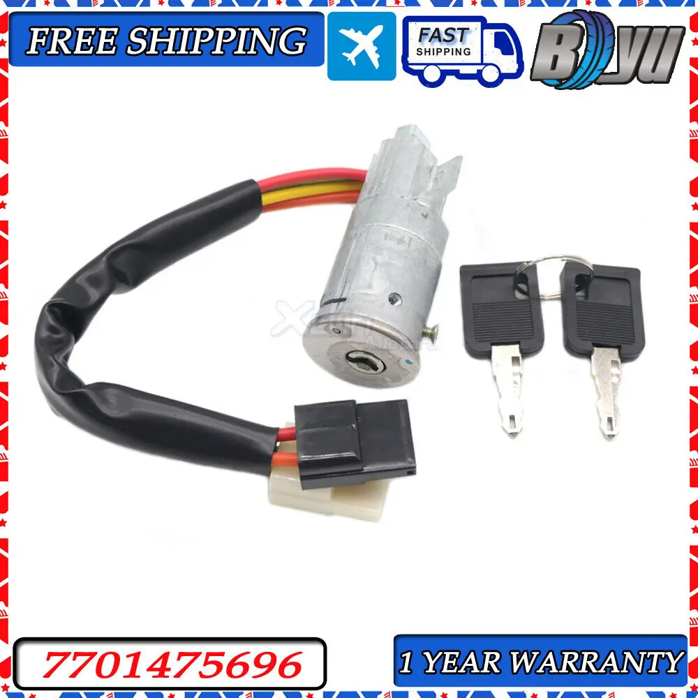 Ignition Starter Steering Switch Lock Barrel for Nissan Primastar Renault Laguna I Master II Vauxhall 7701475696 7700765533