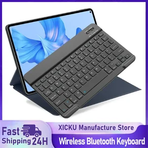 Bluetooth Keyboard for iPad 10th Generation iPad Pro 13 12 11 10 9 8 7 Inch iPad Air 13 11th iPad Mini Samsung Xiaomi Tablets