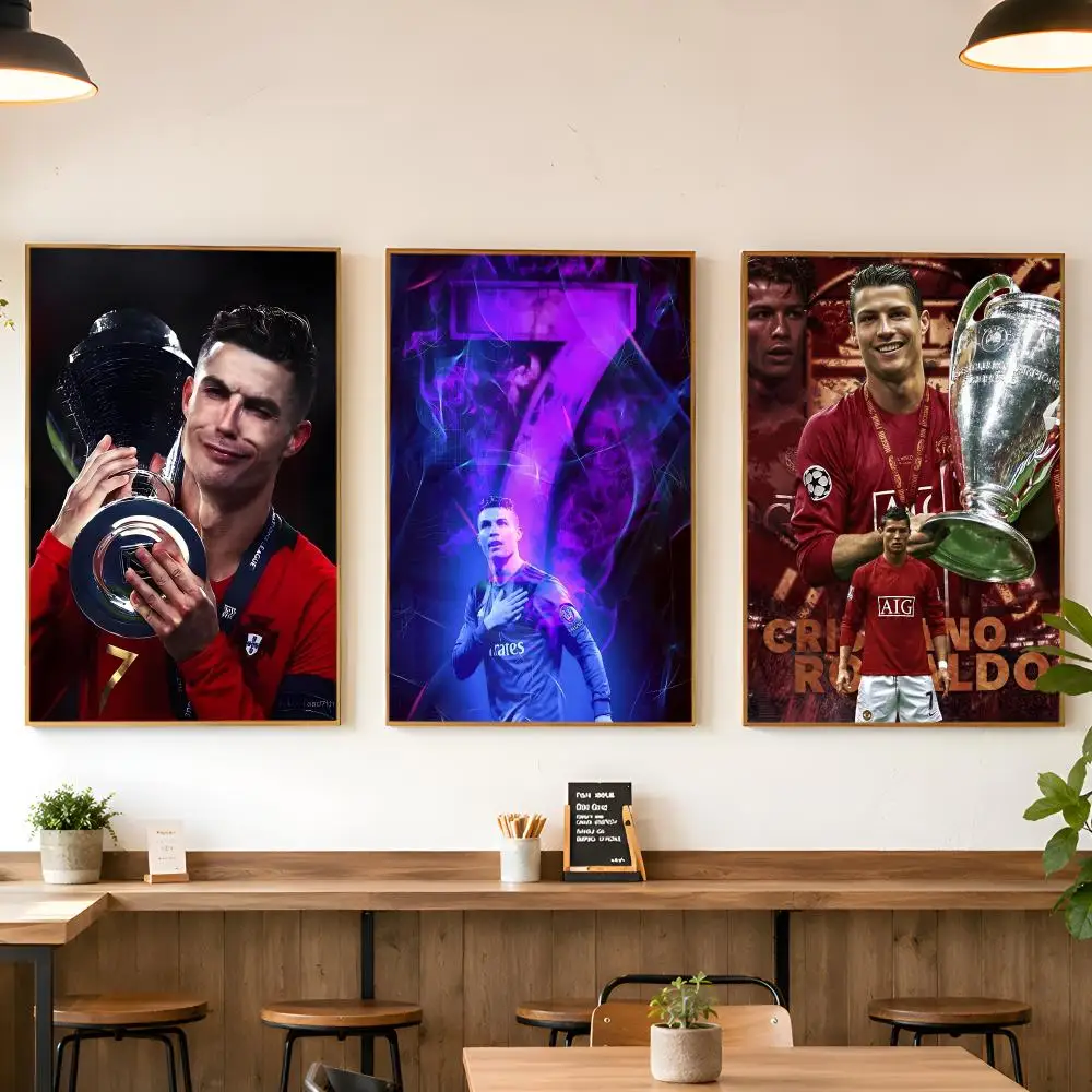 C-Cristiano R-Ronaldo Poster Matte Wall Peel And Stick Decor Bedroom Living Room Office Dorm Home