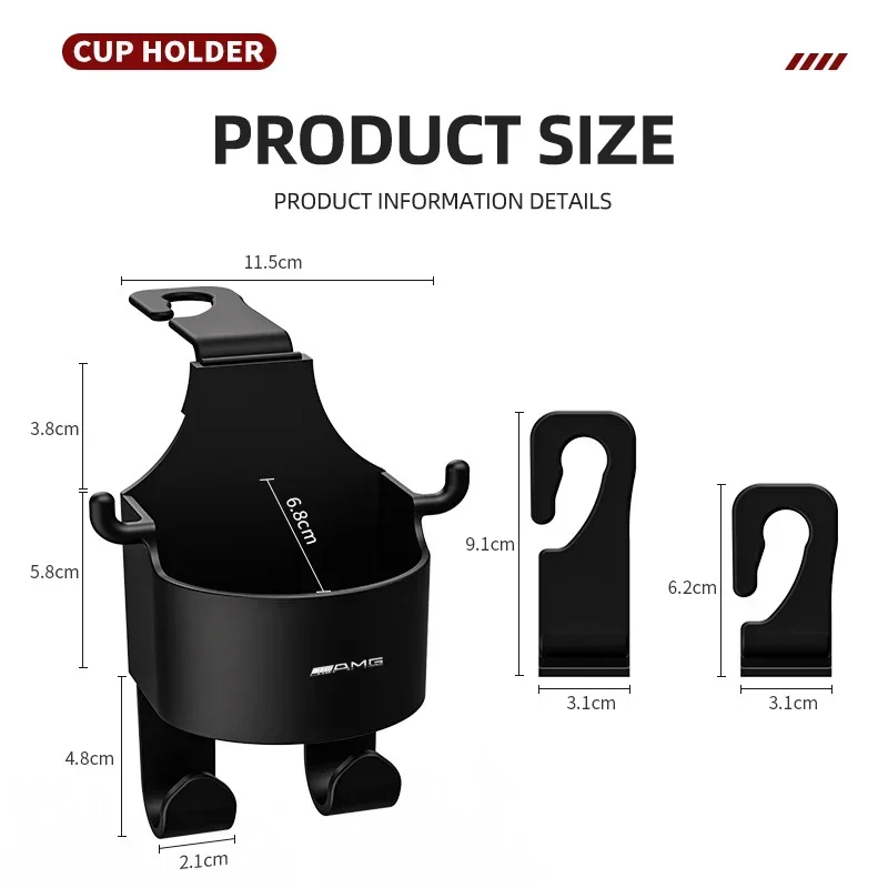 Car Seat Hook Hanger Storage Organizer Cup Handbag Hooks For Mercedes Benz B/C/E/S Clase A C200L GLC GLK CLA W166 W163 W221