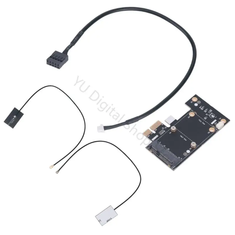 96BA Mini PCIe To PCIe Expansion Board Single Slot Adapter For Motherboard Upgraded