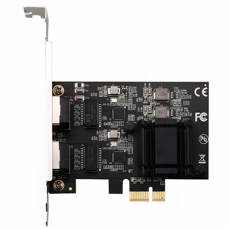 AK51-PCIE a 2 porte 2,5G Gigabit Scheda di rete Server Desktop Soft Routing 2500M RJ45 ad alta velocità RTL8125BG