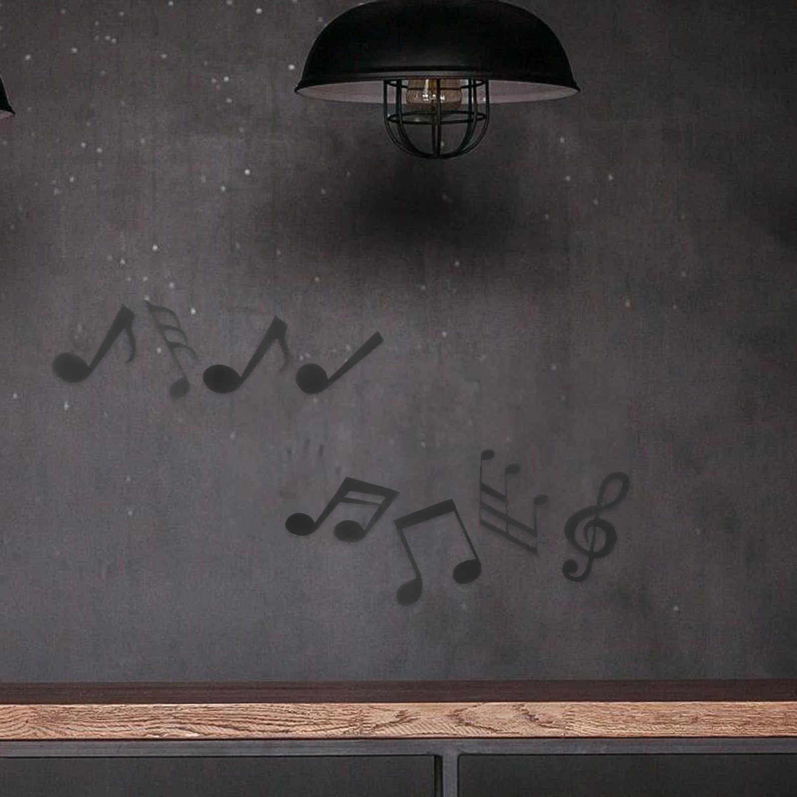 

12Pcs Music Note Wall Decals Self Adhesive Removable Note Stickers for Coffee Shop Bar Restaurant Room Decoration