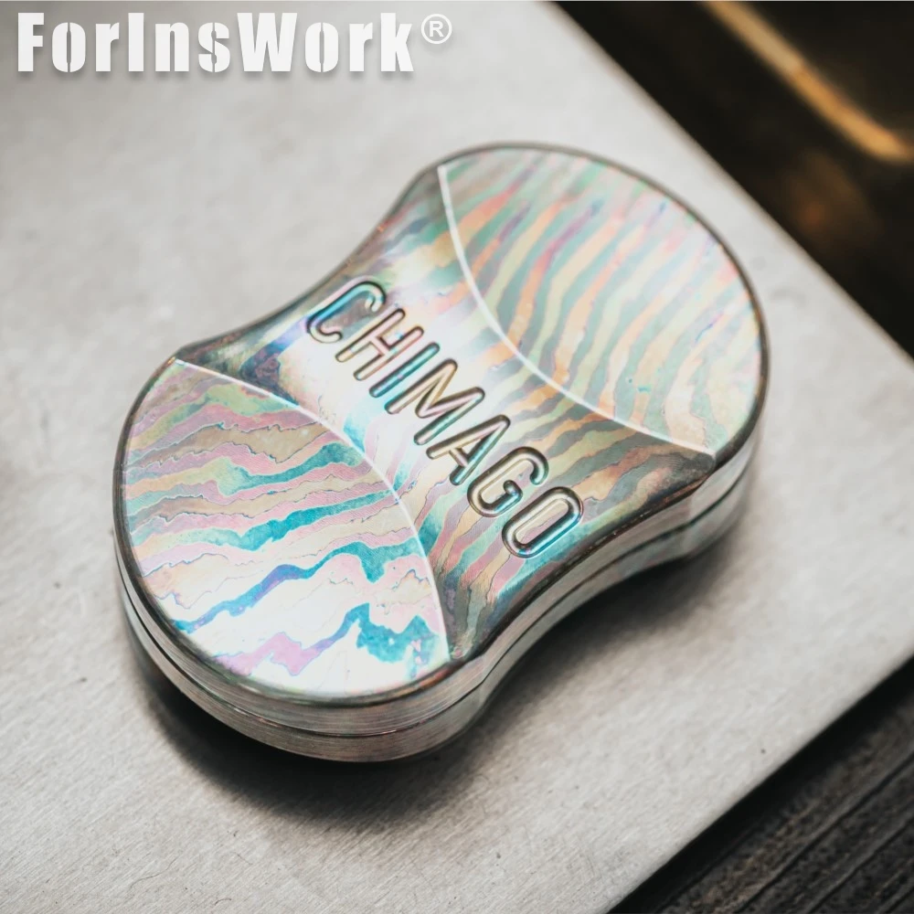 

Минималистичный механический слайдер-антистресс CHIMAGO Titanium Damascus