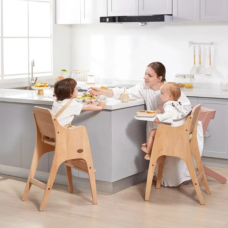 Services Baby Products Multifunctional Adjustable Wooden Adult Infant Toddler Feeding Dining High Chair