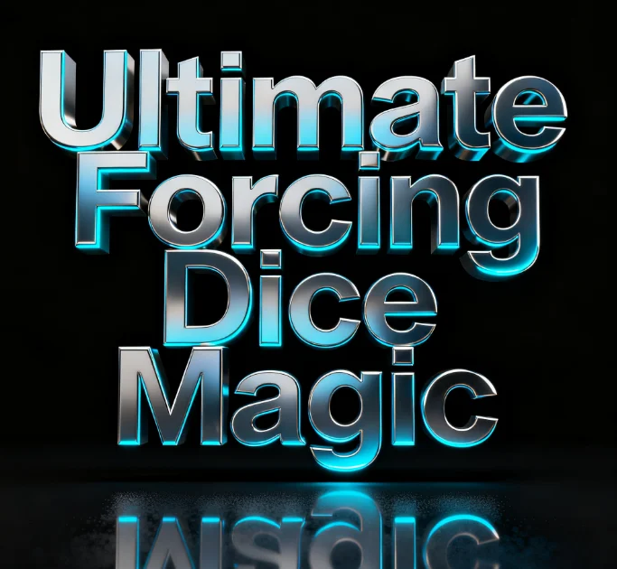 

Волшебник Ultimate Forcing Dice - ментализм Опора для чтения разума для фокусов крупным планом и предсказания номера